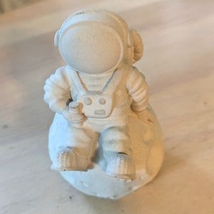 Handmade Cement Astronaut Figure